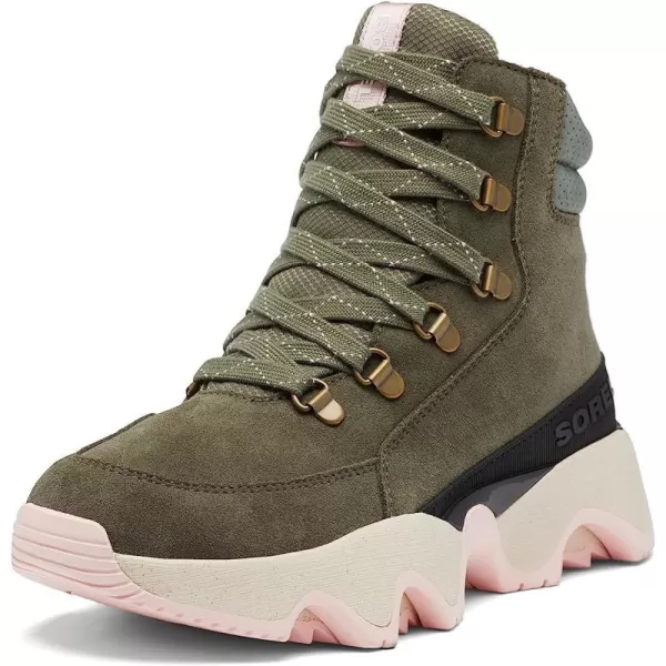 Sorel Womens Kinetic Impact Conquest Waterproof ShoesStone Green Chalk