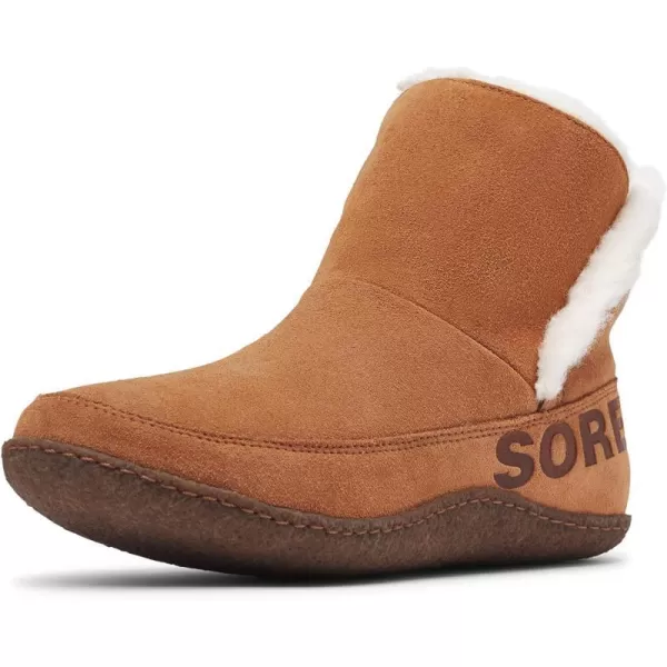 Sorel Womens Nakiska Bootie SlippersCamel Brown Natural