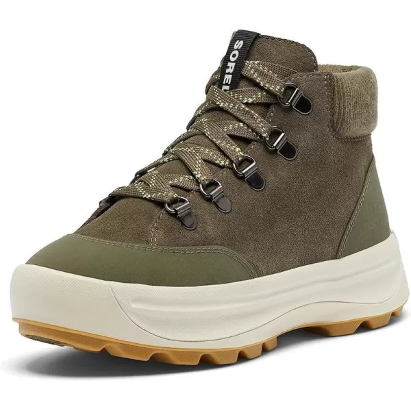 Sorel Womens ONA 503 Hiker ShoesStone Green Light Bisque