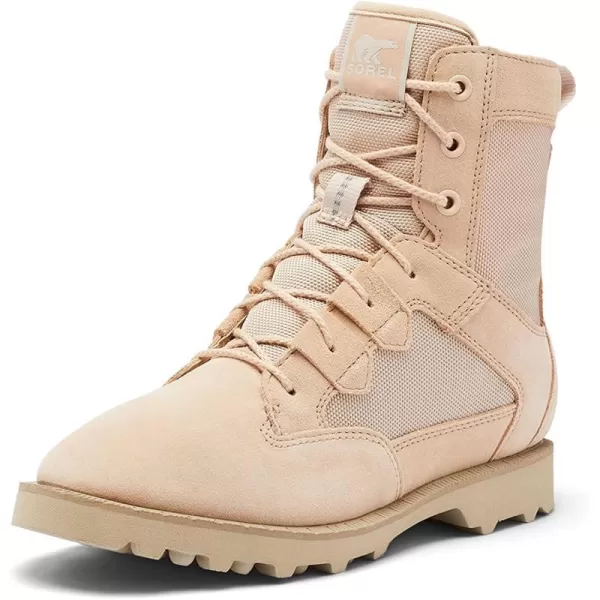 Sorel Womens OTM Caribou Boot  Waterproof Suede amp Nylon Snow BootsNatural Tan British Tan