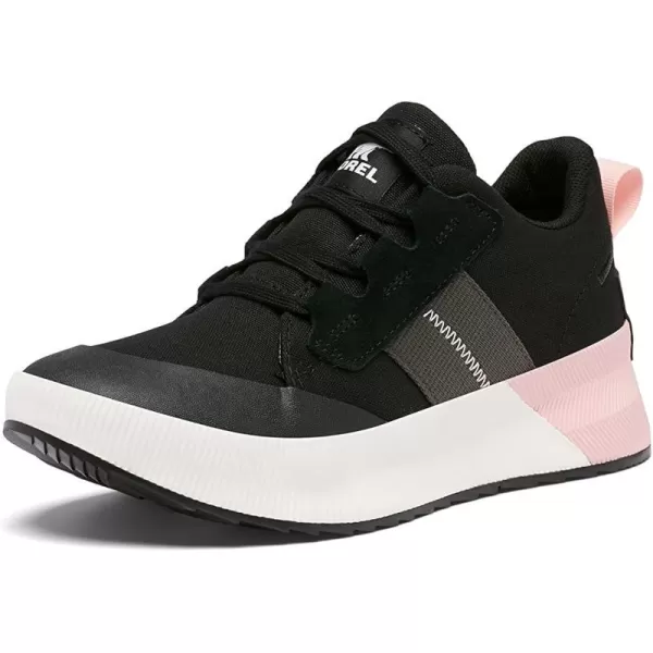 Sorel Womens Out N About III Low Sneaker Canvas ShoesBlack Vintage Pink