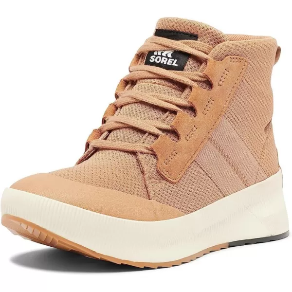 Sorel Womens Out N About III Mid Sneaker Waterproof ShoesTawny Buff Chalk