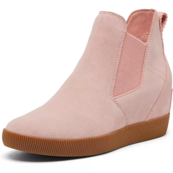 Sorel Womens Out N About Slip On Wedge BootsFaux Pink Gum 2