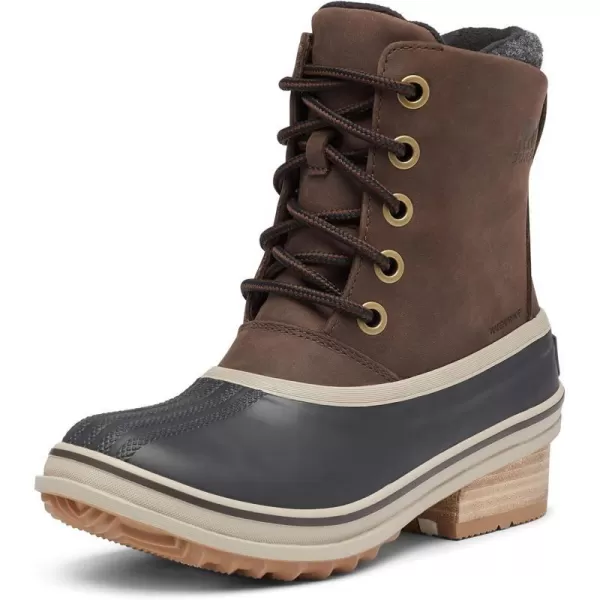 Sorel Womens Slimpack III Lace  Rain and Snow  WaterproofBlackened Brown