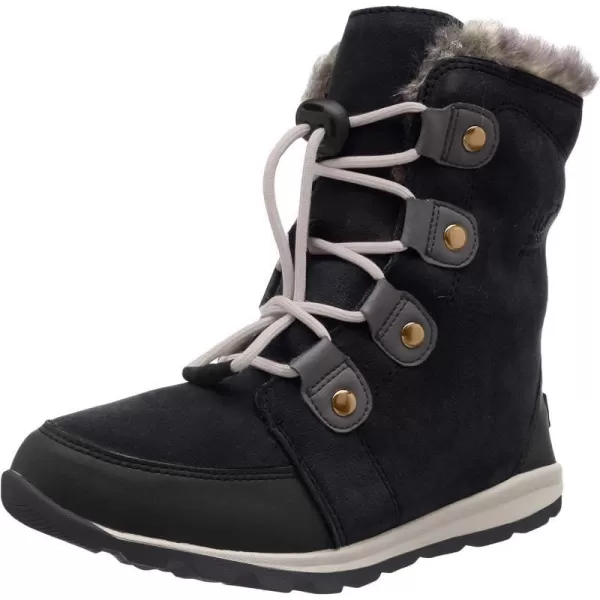 Sorel Young Whitney II Joan Lace Boot  Waterproof Winter BootsBlack Dark Stone