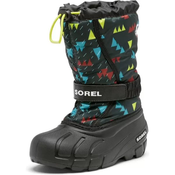 Sorel Youth Boys Flurry Print BootsBlack Black