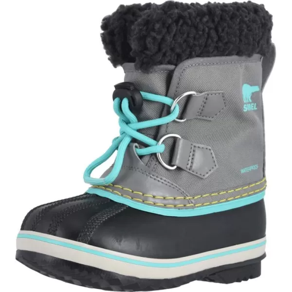 Sorel Youth Unisex Yoot PAC Nylon Waterproof BootsQuarryDolphin