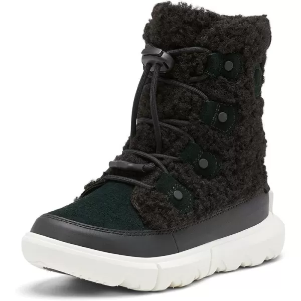 Sorel Youth Unisex Youth Explorer Cozy BootsBlack Sea Salt