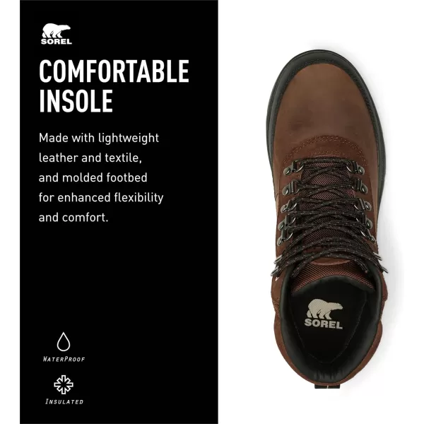 SOREL Mens Ankeny ll Hiker Plus Waterproof BootTobaccoBlack