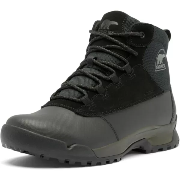 SOREL Mens Buxton Lite Lace Plus Waterproof BootBlackBlack