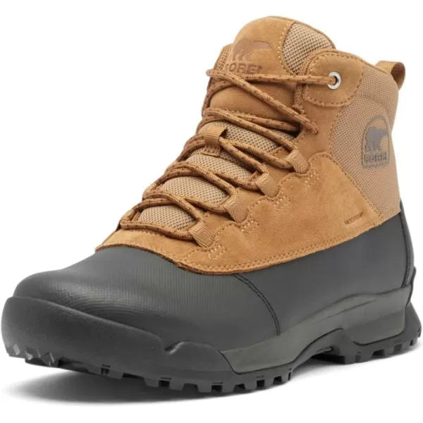 SOREL Mens Buxton Lite Lace Plus Waterproof BootElkBlack