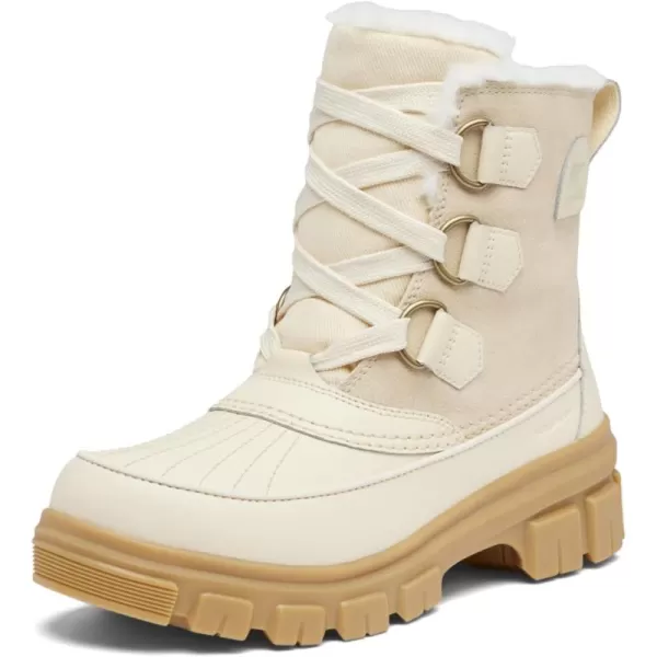 imageSorel Womens Tivoli V Waterproof Snow BootHoney WhiteSea Salt