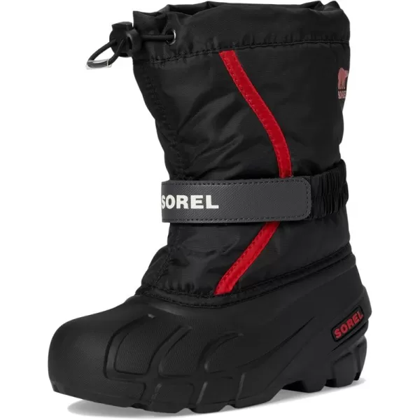 imageSorel UnisexChild Flurry BootBlackBright Red