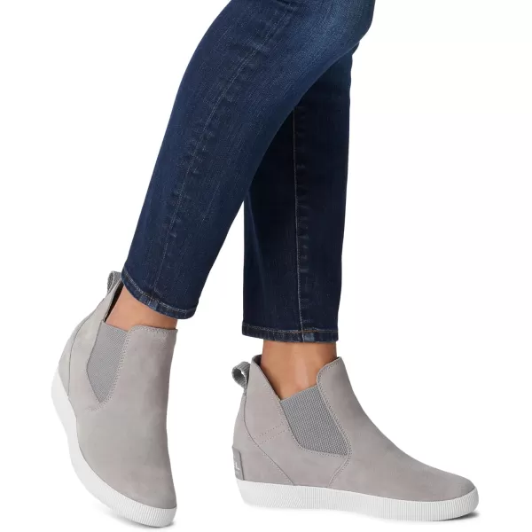 imageSorel Womens Out N About SlipOn Wedge BootChrome Grey  White