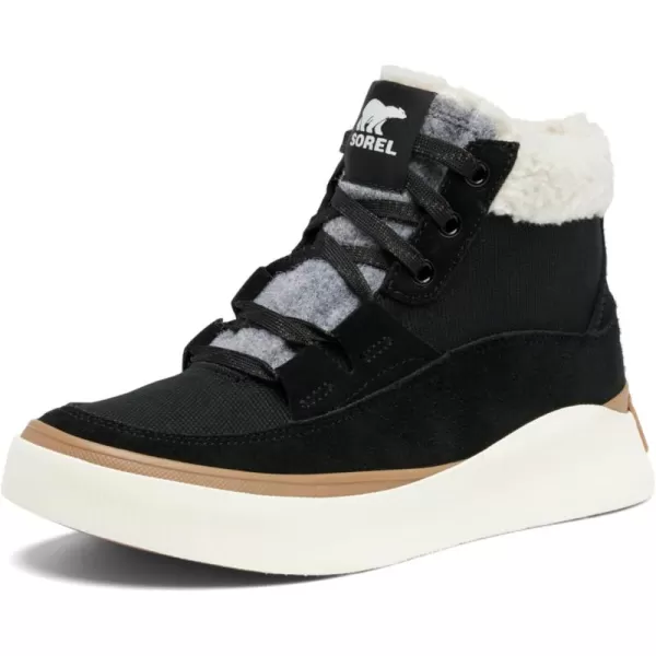 imageSOREL Womens Out N About lV Mid Waterproof SneakerBlackSea Salt