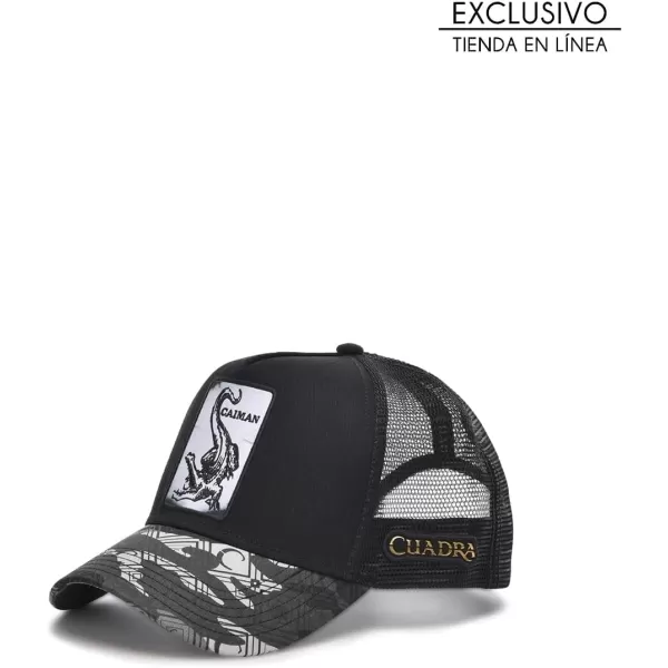 Cuadra Knight Snapback Cap with Black Alligator Patch GOC00CA Black Talla nicaCuadra Knight Snapback Cap with Black Alligator Patch GOC00CA Black Talla nica