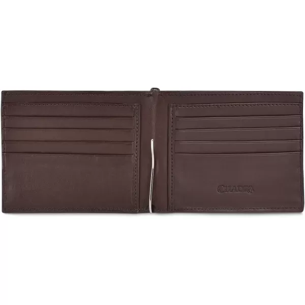 Cuadra Mens Bifold Wallet in Genuine Deer Brown B3042VEBrown