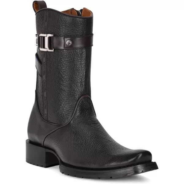 Cuadra Mens Boot in Bovine Leather Black with Zipper 1J2JRSBlack