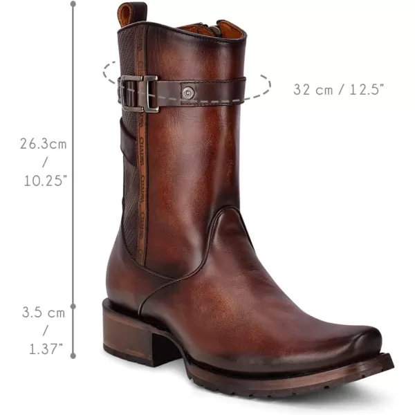 Cuadra Mens Boot in Bovine Leather with Zipper Brown  1J2JRSBrown