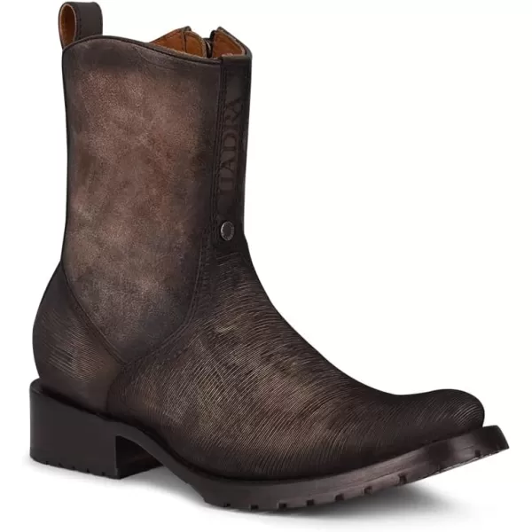 Cuadra Mens Boot in Bovine Leather with Zipper OxfordBlack