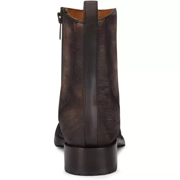 Cuadra Mens Boot in Bovine Leather with Zipper OxfordBlack