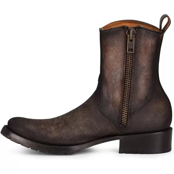 Cuadra Mens Boot in Bovine Leather with Zipper OxfordBlack