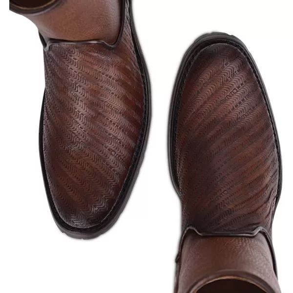 Cuadra Mens Boot in Bovine Leather with ZipperBrown