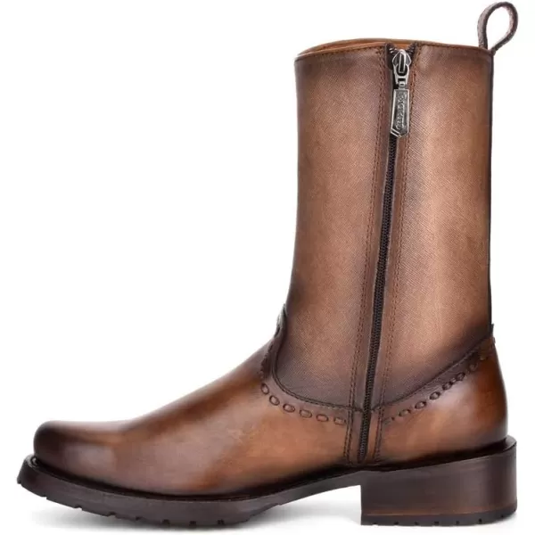 Cuadra Mens Boot in Genuine Leather with Zipper BrownBrown