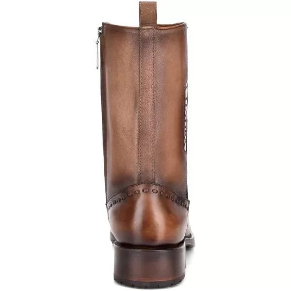 Cuadra Mens Boot in Genuine Leather with Zipper BrownBrown