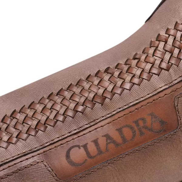 Cuadra Mens Boot in Genuine Leather with Zipper BrownBrown