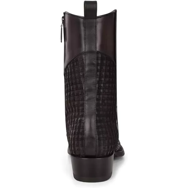 Cuadra Mens Boot in Genuine Python Leather and Bovine LeatherBlack