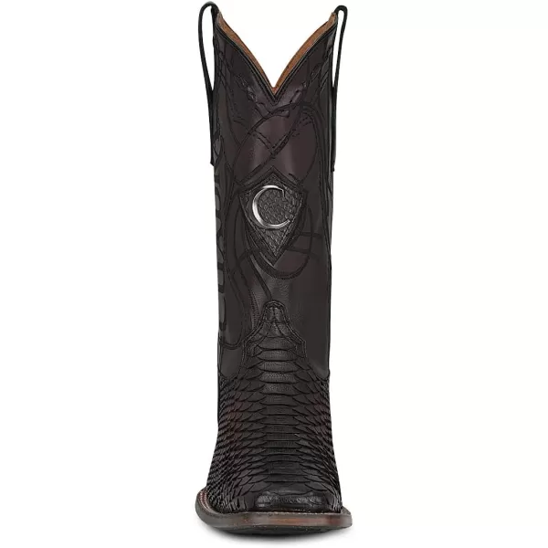 Cuadra Mens Boot in Python Leather With laser engraving 3Z2LPHBlack