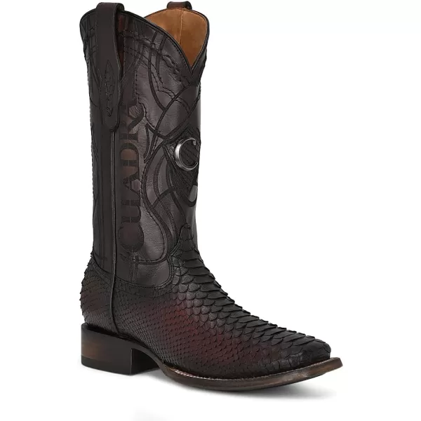 Cuadra Mens Boot in Python Leather With laser engraving 3Z2LPHBlack