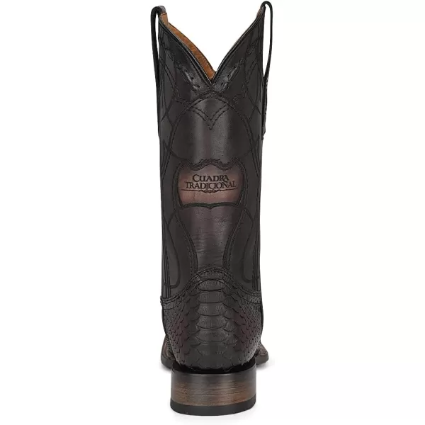 Cuadra Mens Boot in Python Leather With laser engraving 3Z2LPHBlack