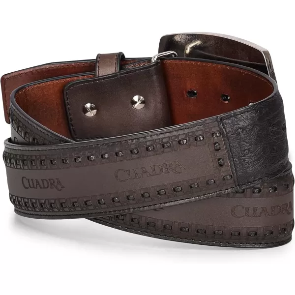 Cuadra Mens Cowboy Belt in Genuine Ostrich LeatherCuadra Mens Cowboy Belt in Genuine Ostrich Leather