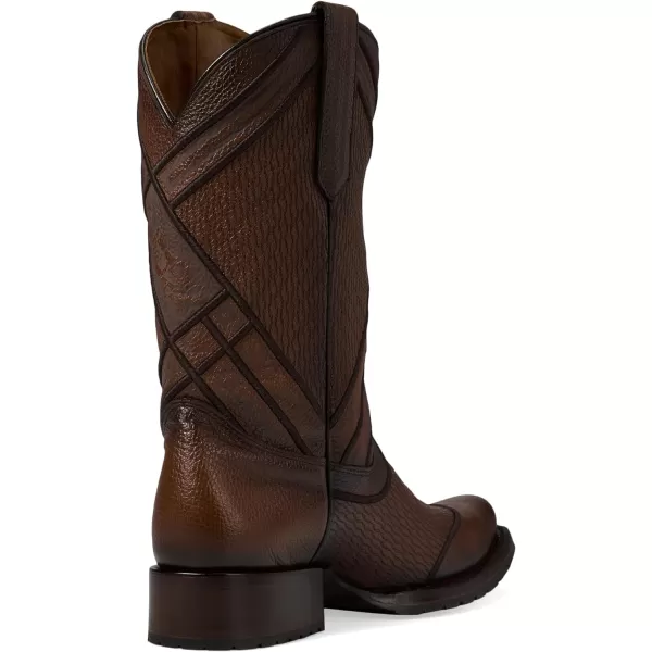 Cuadra Mens Cowboy Boot in Genuine Leather Brown 1J2MRSBrown