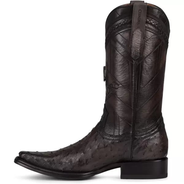 Cuadra Mens Cowboy Boot in Genuine Ostrich Leather BrownBrown