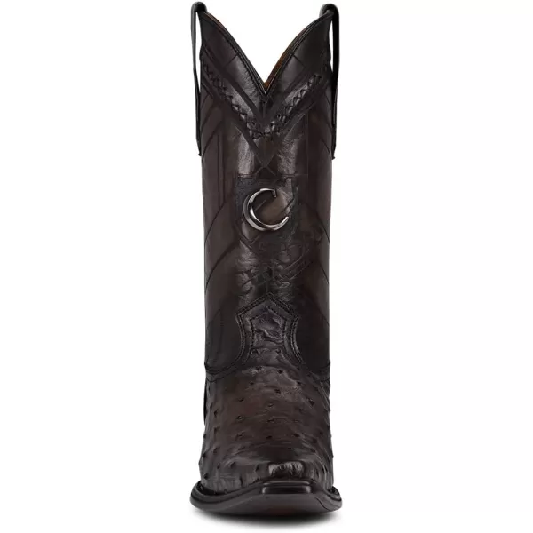 Cuadra Mens Cowboy Boot in Genuine Ostrich Leather BrownBrown