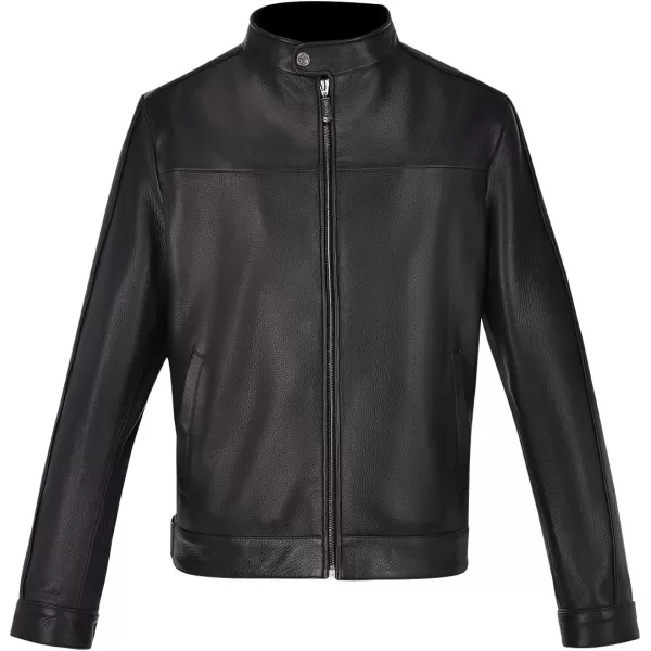 Cuadra Mens Jacket in Genuine Deer Leather BlackBlack