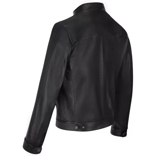Cuadra Mens Jacket in Genuine Deer Leather BlackBlack