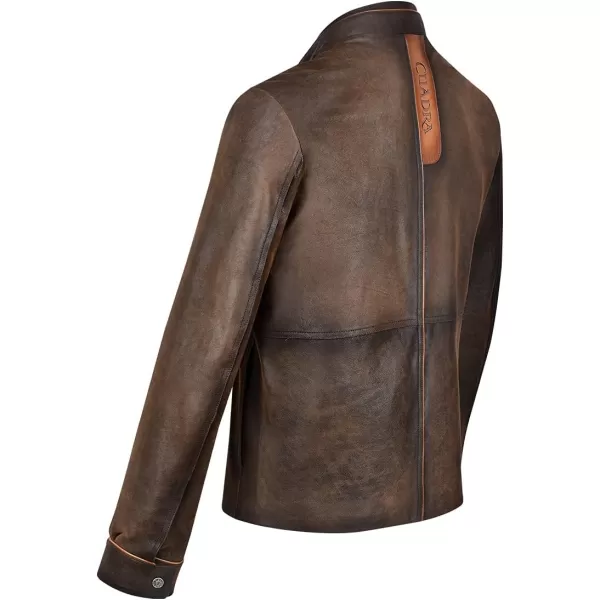 Cuadra Mens Jacket in Genuine Leather BrownBrown