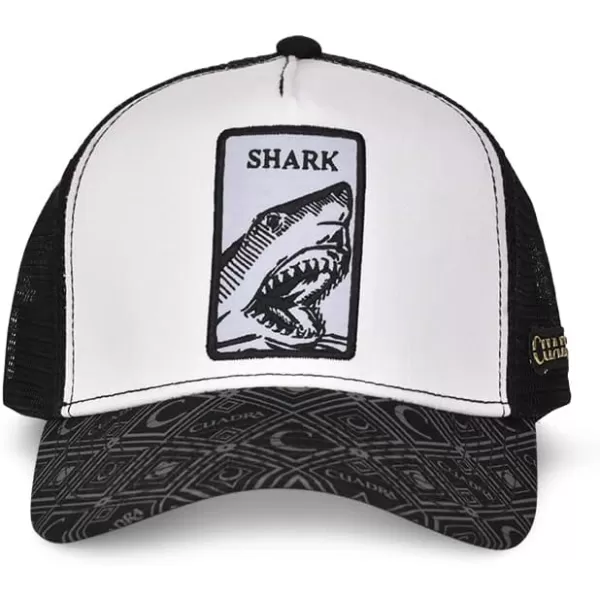 Cuadra Mens Snapback Cap with Blue Shark Patch 00SHARK Gray Talla nicaCuadra Mens Snapback Cap with Blue Shark Patch 00SHARK Gray Talla nica