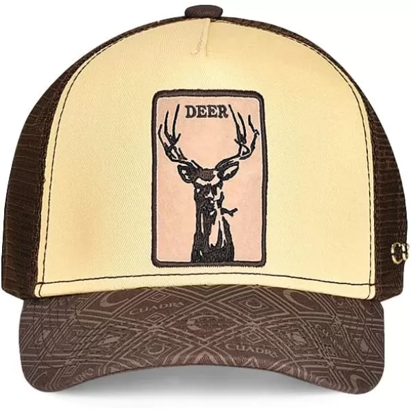 Cuadra Mens Snapback Cap with Brown Deer Patch 0DEERTN Coffee Talla nicaCuadra Mens Snapback Cap with Brown Deer Patch 0DEERTN Coffee Talla nica