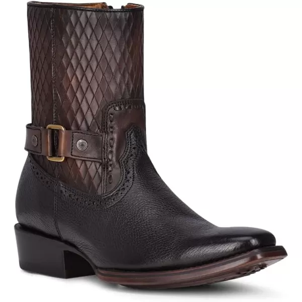 Cuadra Mens Urban Boot in Bovine Leather with Zipper BlackBlack