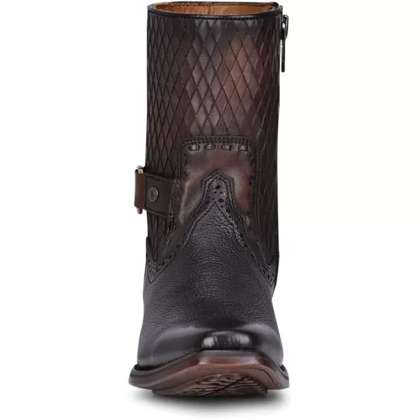 Cuadra Mens Urban Boot in Bovine Leather with Zipper BlackBlack