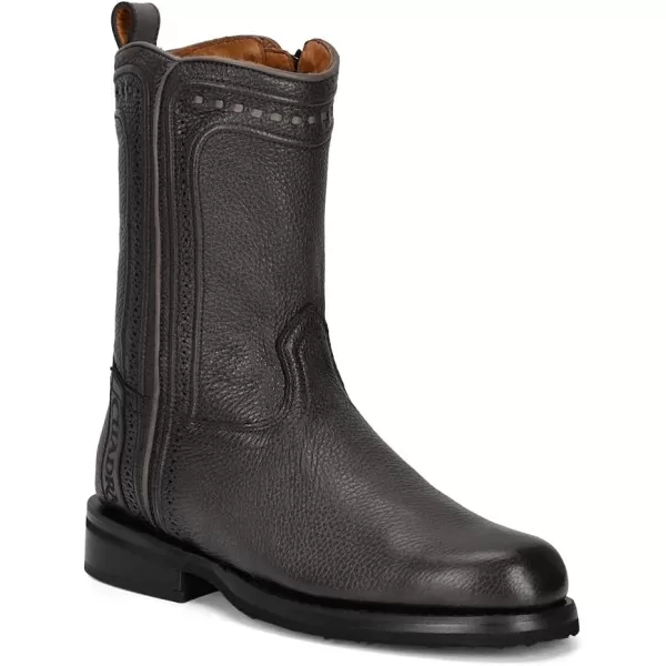 Cuadra Mens Urban Boot in Genuine Deer Leather with Zipper BlackBlack