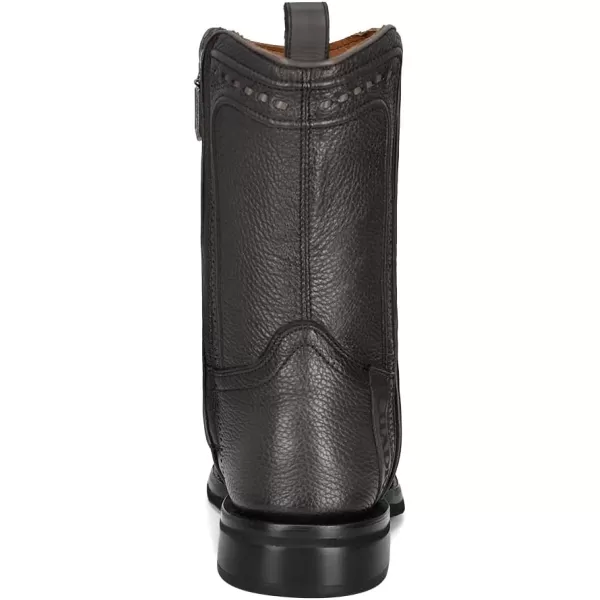 Cuadra Mens Urban Boot in Genuine Deer Leather with Zipper BlackBlack