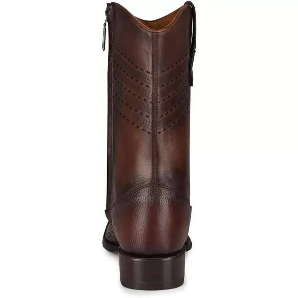 Cuadra Mens Urban Boot in Genuine Python Leather BrownBrown