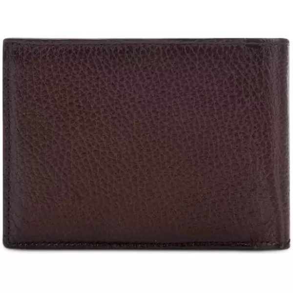 Cuadra Mens Wallet in Genuine Deer Leather Black B2910VEBrown