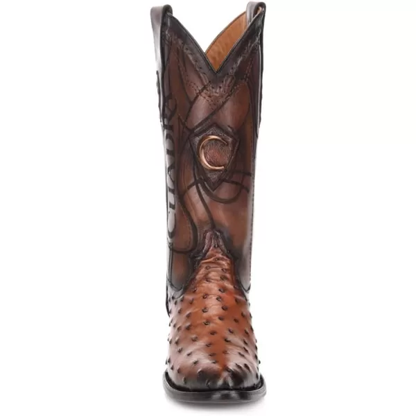 Cuadra Mens Western Boot in Genuine Ostrich Leather BrownBrown